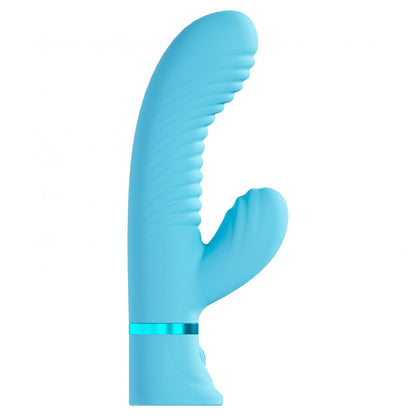 Loveline Mystique Ribbed Rabbit Blue | 8714273058492 | Available at EroticWarehouse.com