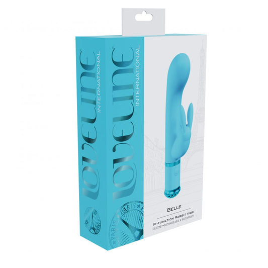 Loveline Belle Rabbit Vibe Blue | 8714273058737 | Available at EroticWarehouse.com