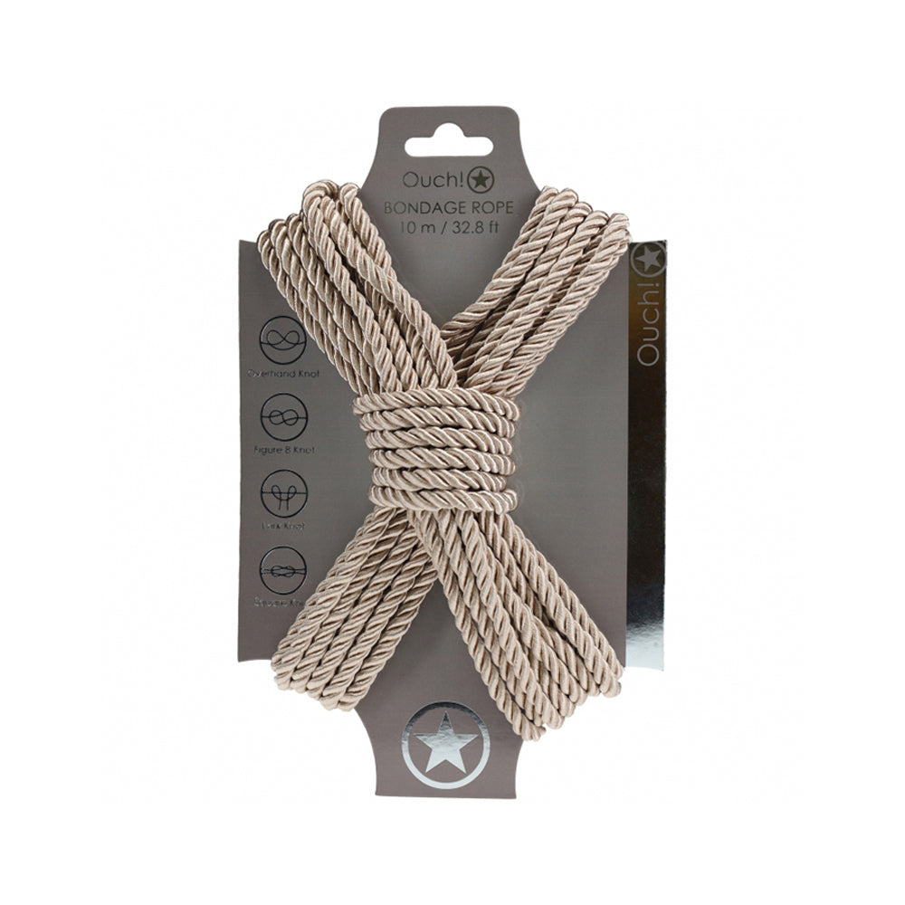 Ouch! Bondage Rope 10 Meter Nylon Gold | 8714273059390 | Available at EroticWarehouse.com