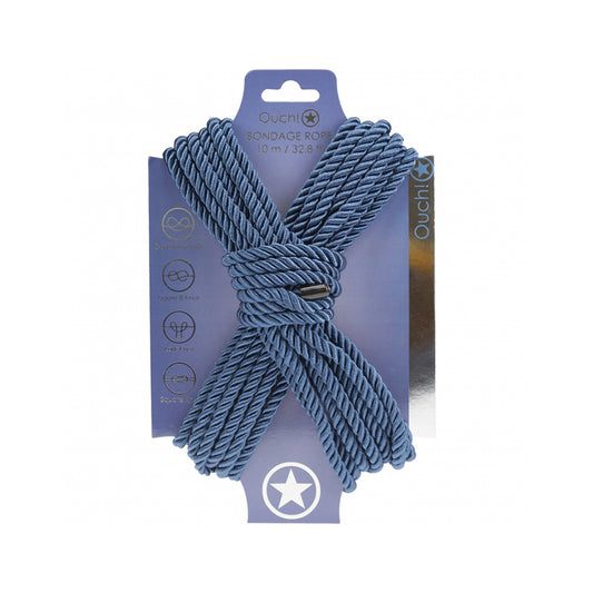 Ouch! Bondage Rope 10 Meter Nylon Navy Blue | 8714273059420 | Available at EroticWarehouse.com
