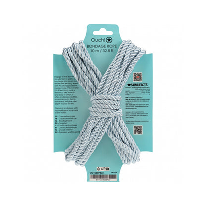 Ouch! Bondage Rope 10 Meter Nylon Powder Blue | 8714273059437 | Available at EroticWarehouse.com