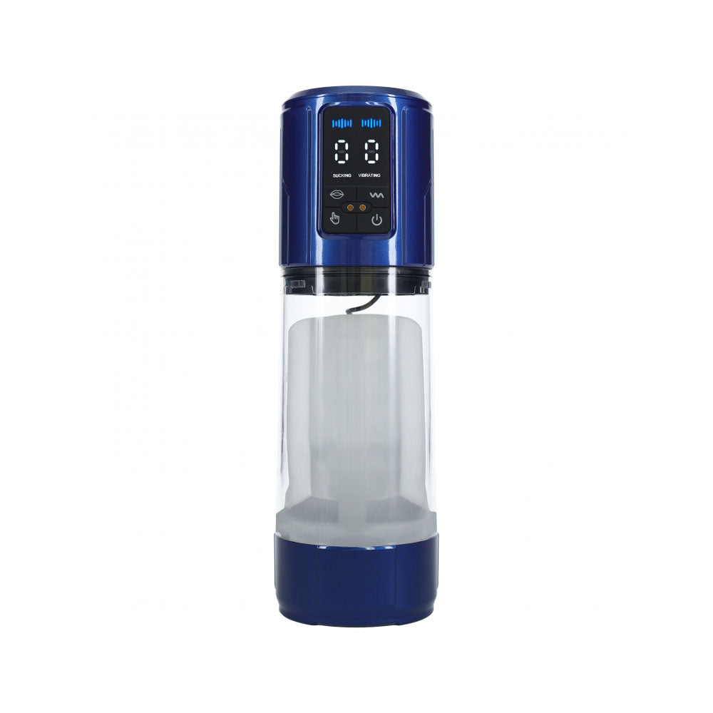 Pumped Ultralift Masturbator Metallic Blue | 8714273059598 | Available at EroticWarehouse.com