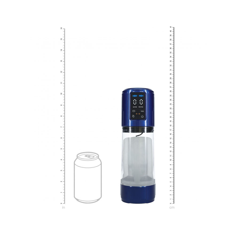 Pumped Ultralift Masturbator Metallic Blue | 8714273059598 | Available at EroticWarehouse.com