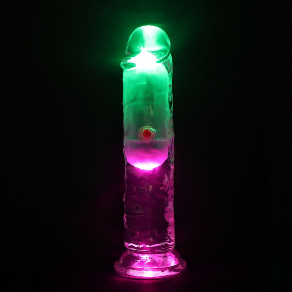 Realrock Led Vibrating Dildo No Balls 6" | 8714273059604 | Available at EroticWarehouse.com