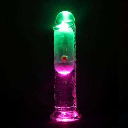 Realrock Led Vibrating Dildo No Balls 6" | 8714273059604 | Available at EroticWarehouse.com