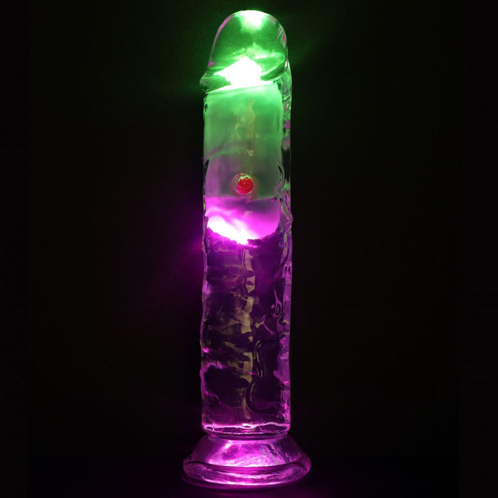 Realrock Led Vibrating Dildo No Balls 7" | 8714273059628 | Available at EroticWarehouse.com