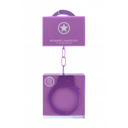 Ouch! Beginner's Handcuffs Purple | 8714273074027 | Available at EroticWarehouse.com