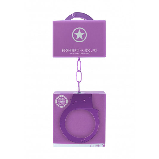 Ouch! Beginner's Handcuffs Purple | 8714273074027 | Available at EroticWarehouse.com