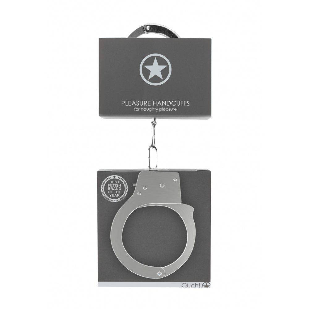 Ouch! Pleasure Handcuffs Metal | 8714273074171 | Available at EroticWarehouse.com