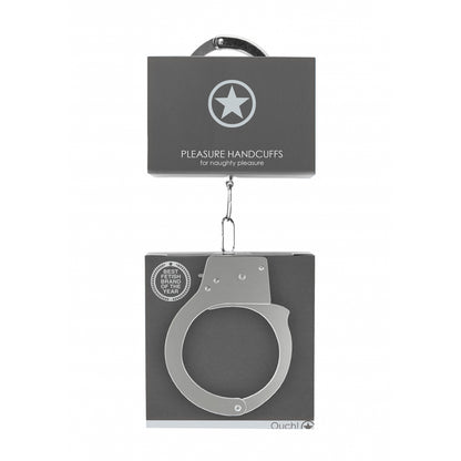 Ouch! Pleasure Handcuffs Metal | 8714273074171 | Available at EroticWarehouse.com