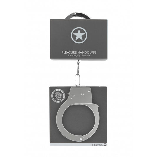 Ouch! Pleasure Handcuffs Metal | 8714273074171 | Available at EroticWarehouse.com