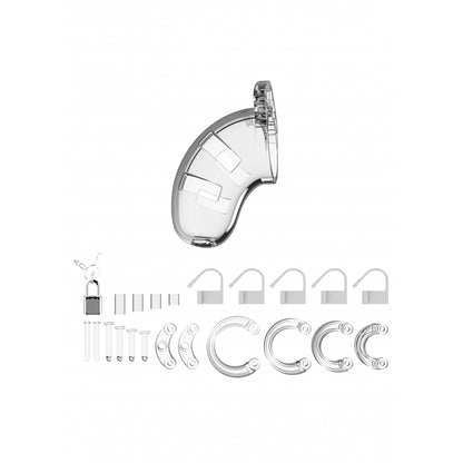 Mancage Model 01 Chastity 3.5'' Cock Cage Clear | 8714273290496 | Available at EroticWarehouse.com