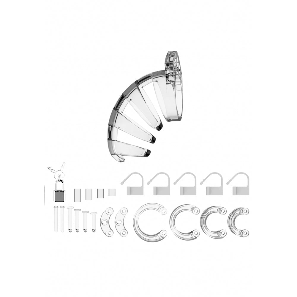 Mancage Model 02 Chastity 3.5'' Cock Cage Clear | 8714273290564 | Available at EroticWarehouse.com