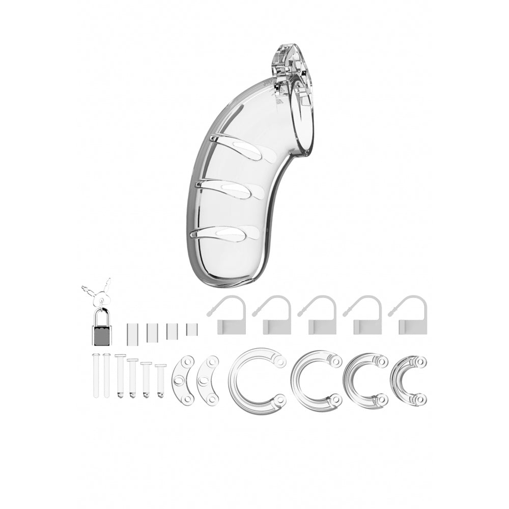 Mancage Model 03 Chastity 4.5'' Cock Cage Clear | 8714273290625 | Available at EroticWarehouse.com