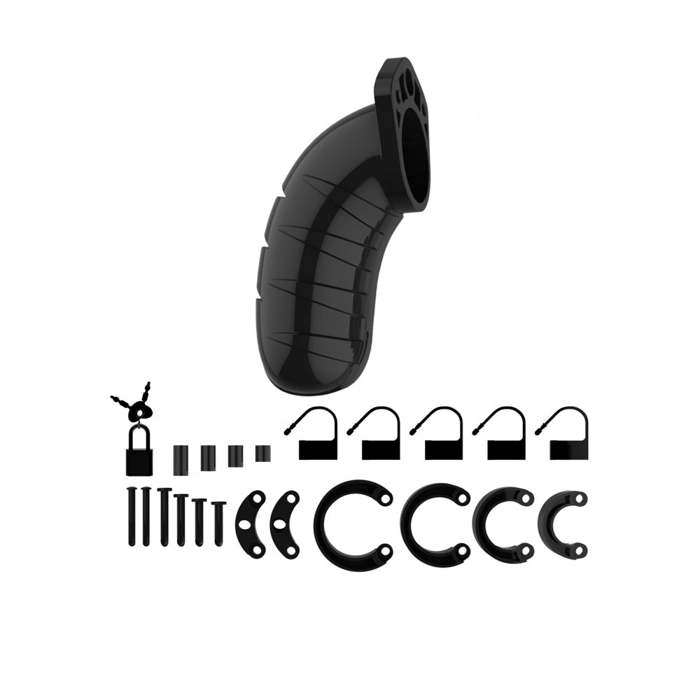 Mancage Model 04 Chastity 4.5'' Cock Cage Black | 8714273290632 | Available at EroticWarehouse.com
