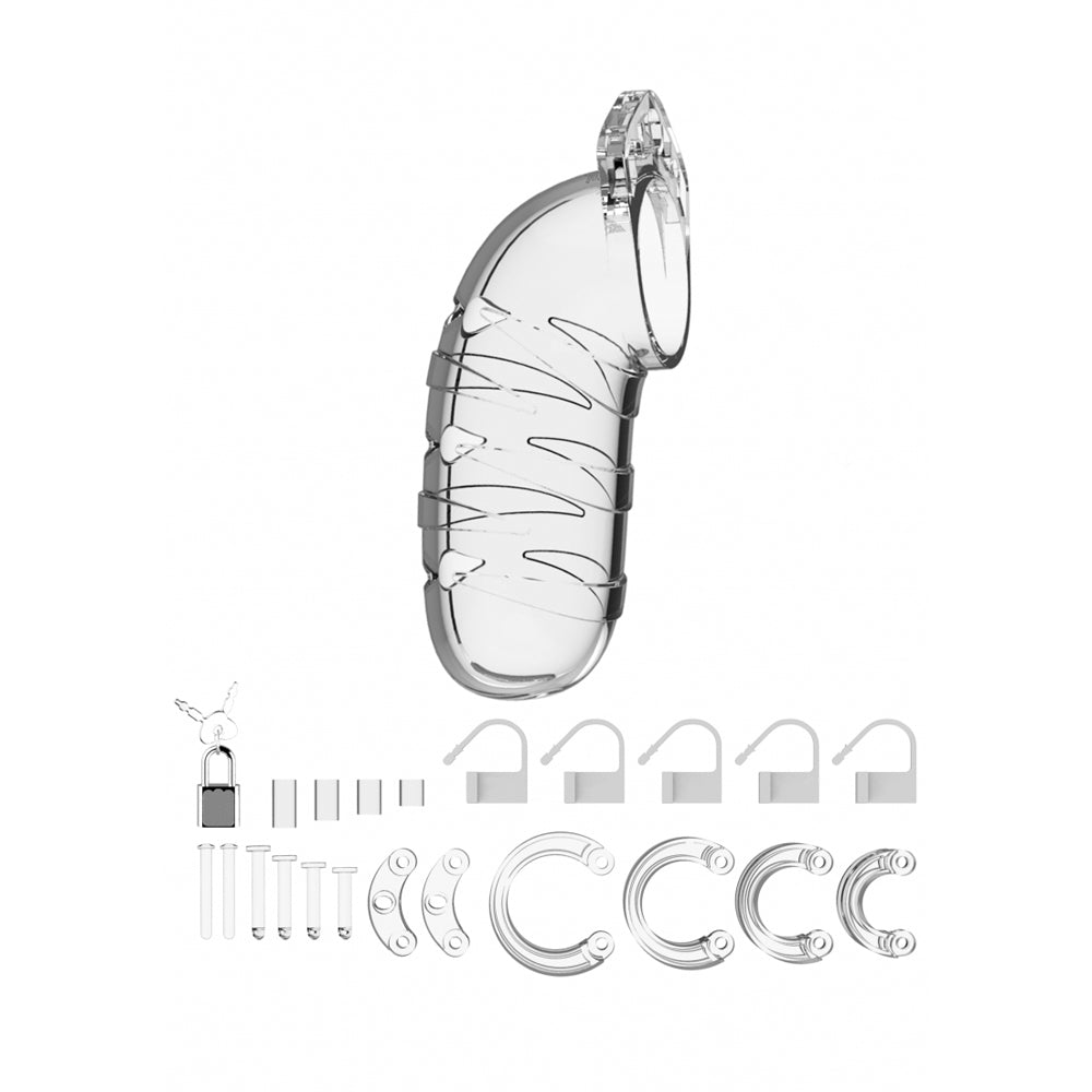 Mancage Model 05 Chastity 5.5'' Cock Cage Clear | 8714273290700 | Available at EroticWarehouse.com