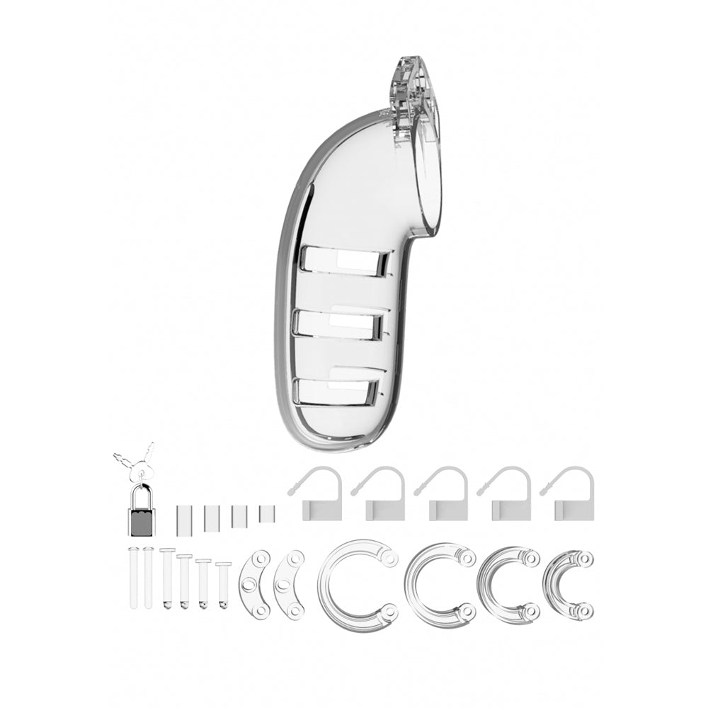 Mancage Model 06 Chastity 5.5'' Cock Cage Clear | 8714273290779 | Available at EroticWarehouse.com