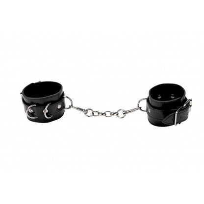 Ouch! Leather Cuffs Black | 8714273309396 | Available at EroticWarehouse.com