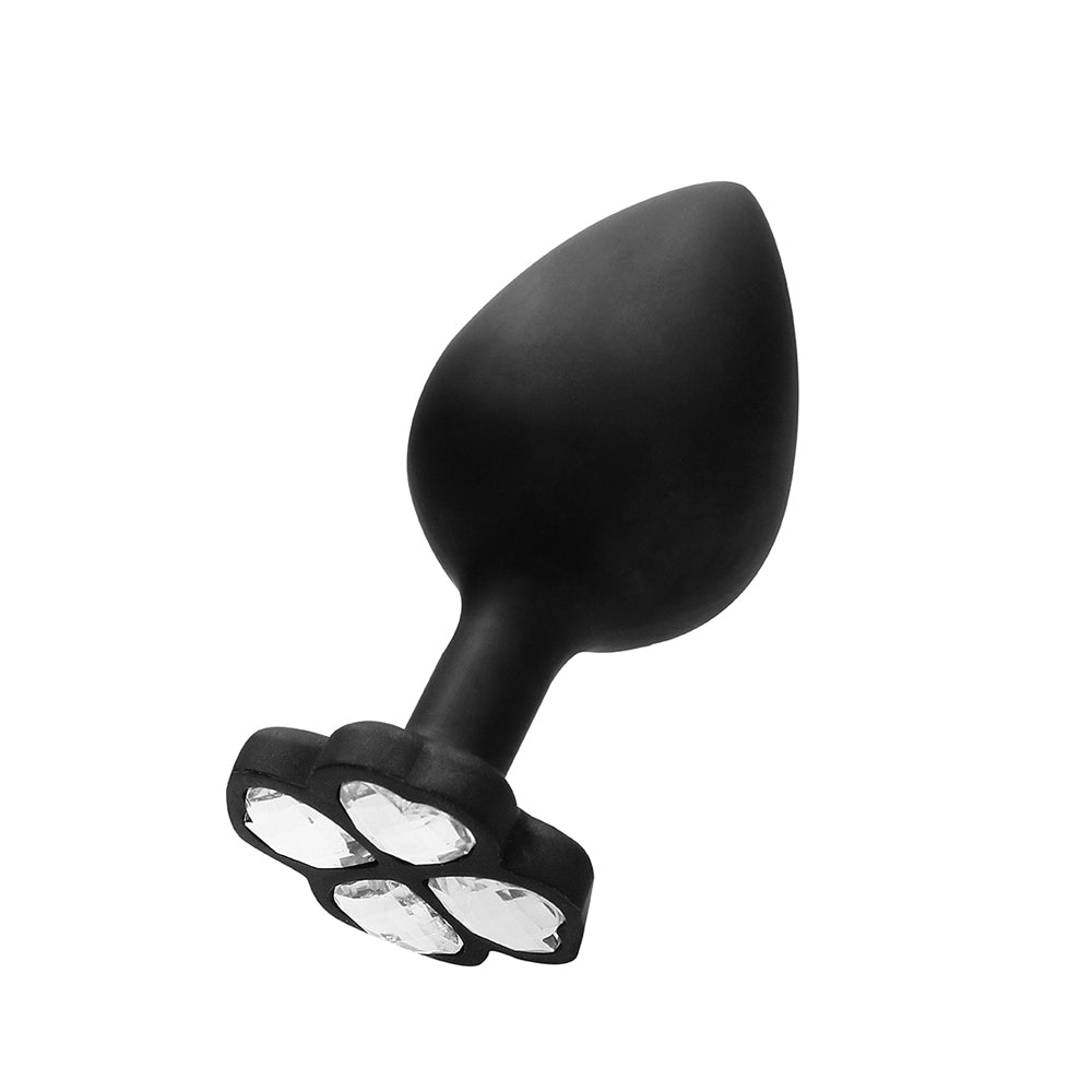 Large Lucky Diamond Butt Plug Black | 8714273492326 | Available at EroticWarehouse.com