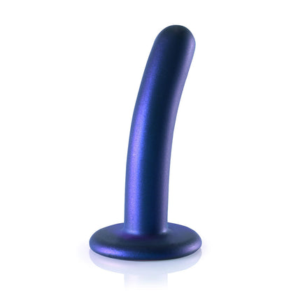 Smooth Silicone G-Spot Dildo 5" Metallic Blue | 8714273493774 | Available at EroticWarehouse.com