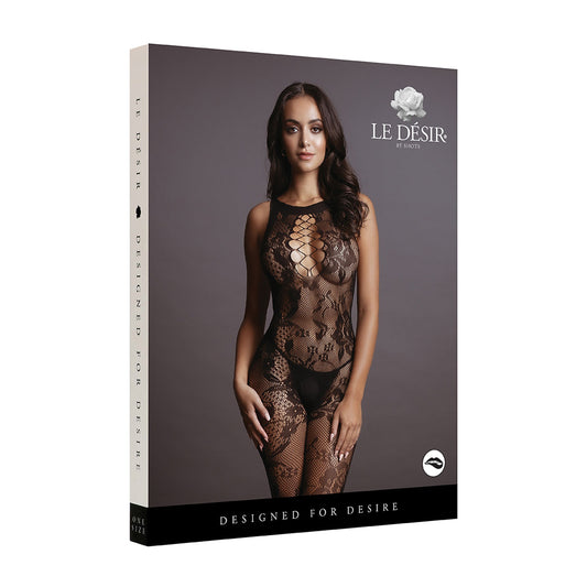 Le Desir Criss Cross Neck Bodystocking | 8714273495457 | Available at EroticWarehouse.com