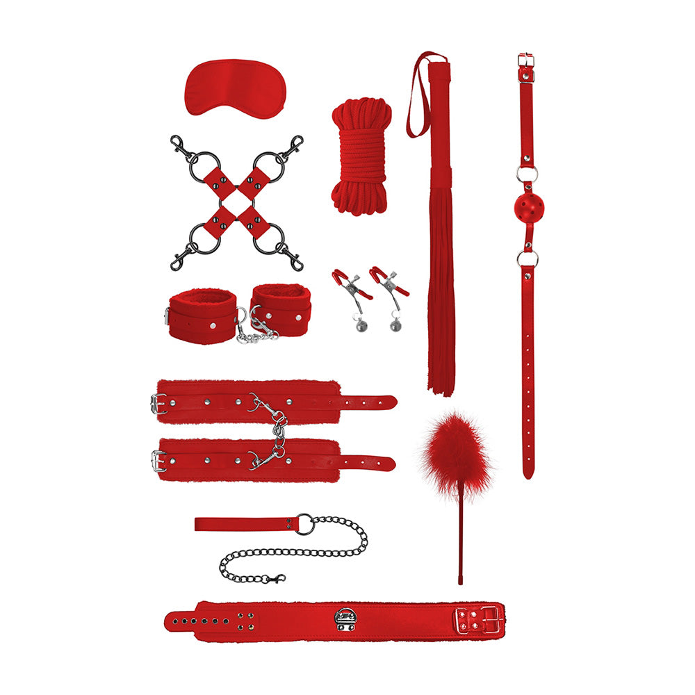 Ouch! Intermediate Bondage Kit Red | 8714273504128 | Available at EroticWarehouse.com