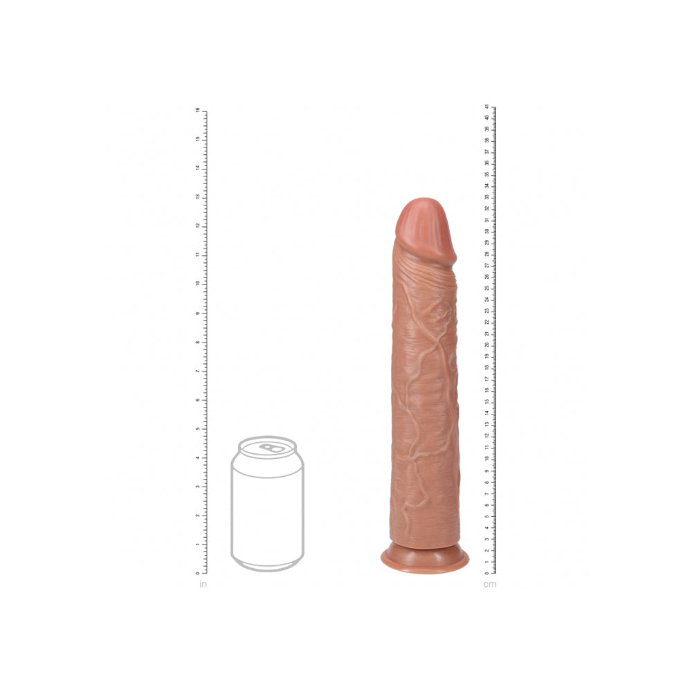 Realrock Extra Long Realistic Dildo No Balls 13" Tan | 8714273505118 | Available at EroticWarehouse.com