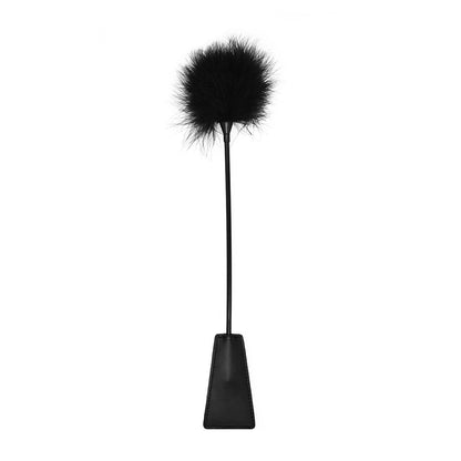 Ouch! Crop With Feather Black | 8714273505262 | Available at EroticWarehouse.com