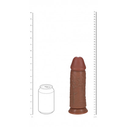 Realrock Extra Thick Realistic Dildo No Balls 9" Tan | 8714273505323 | Available at EroticWarehouse.com