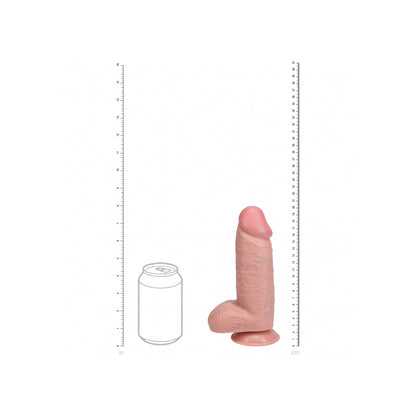 Realrock Extra Thick Realistic Dildo With Balls 8" Flesh | 8714273505774 | Available at EroticWarehouse.com