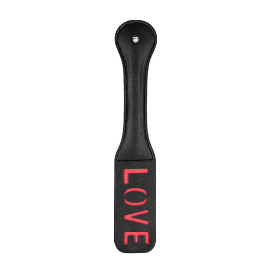 Ouch! Paddle Love Black | 8714273507785 | Available at EroticWarehouse.com