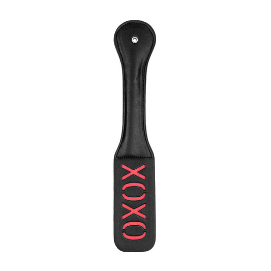 Ouch! Paddle Xoxo Black | 8714273507990 | Available at EroticWarehouse.com