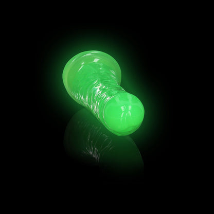 Realrock Glow In The Dark Slim Dildo 6'' Neon Green | 8714273519894 | Available at EroticWarehouse.com