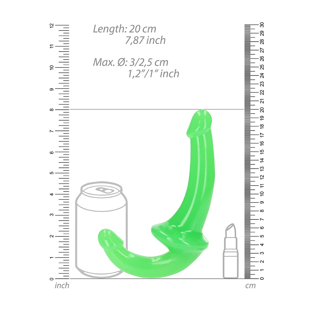 Realrock Glow In The Dark Strapless Strap-On 6'' Neon Green | 8714273520142 | Available at EroticWarehouse.com