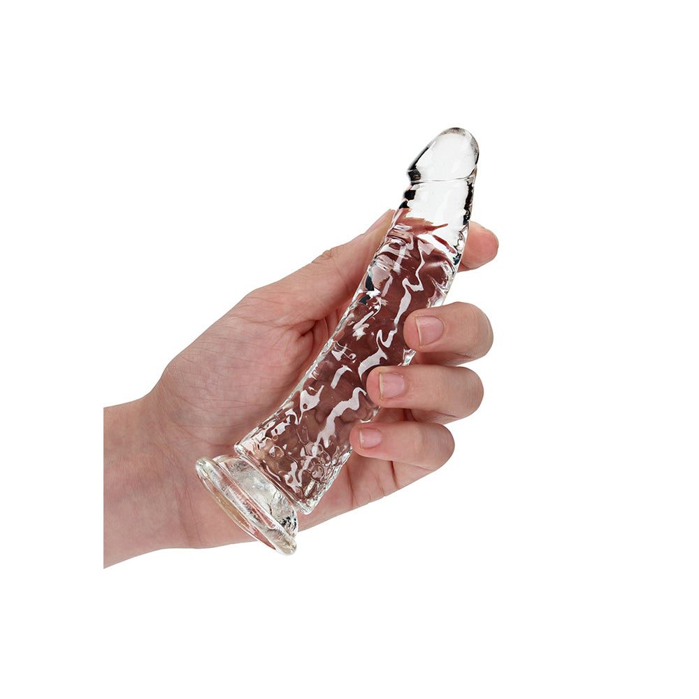 Realrock Crystal Clear Slim Dildo 6'' Transparent | 8714273520173 | Available at EroticWarehouse.com