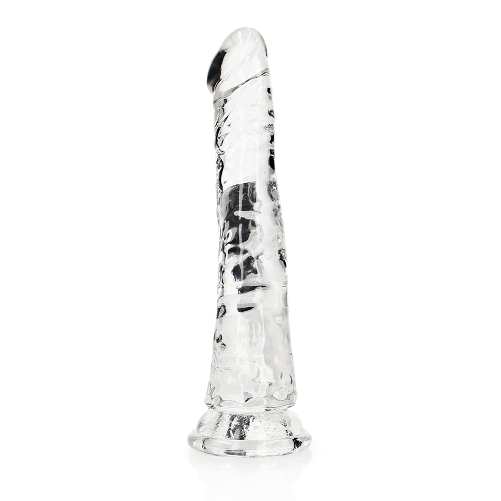 Realrock Crystal Clear Slim Dildo 6'' Transparent | 8714273520173 | Available at EroticWarehouse.com