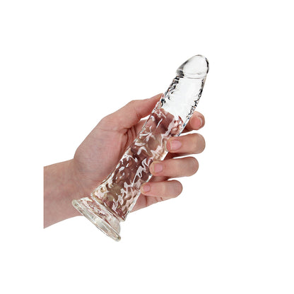 Realrock Crystal Clear Slim Dildo 7'' Transparent | 8714273520180 | Available at EroticWarehouse.com