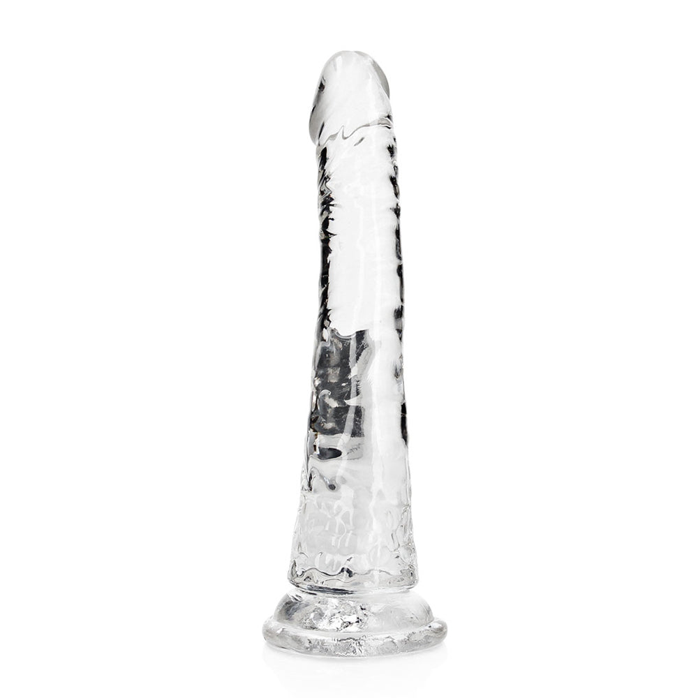 Realrock Crystal Clear Slim Dildo 7'' Transparent | 8714273520180 | Available at EroticWarehouse.com