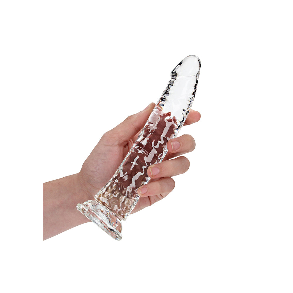Realrock Crystal Clear Slim Dildo 9'' Transparent | 8714273520203 | Available at EroticWarehouse.com