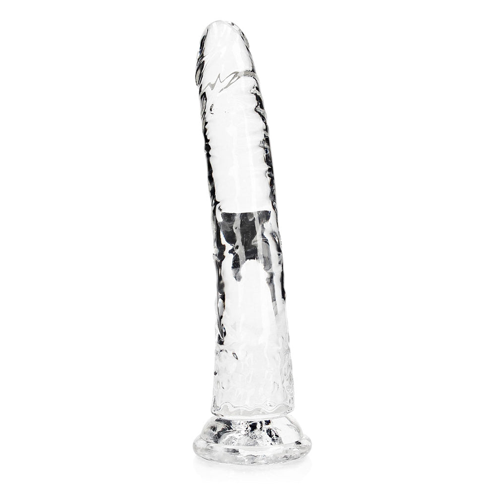 Realrock Crystal Clear Slim Dildo 10'' Transparent | 8714273520210 | Available at EroticWarehouse.com