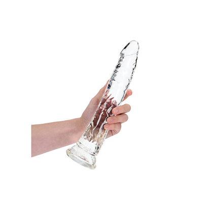 Realrock Crystal Clear Slim Dildo 11'' Transparent | 8714273520227 | Available at EroticWarehouse.com