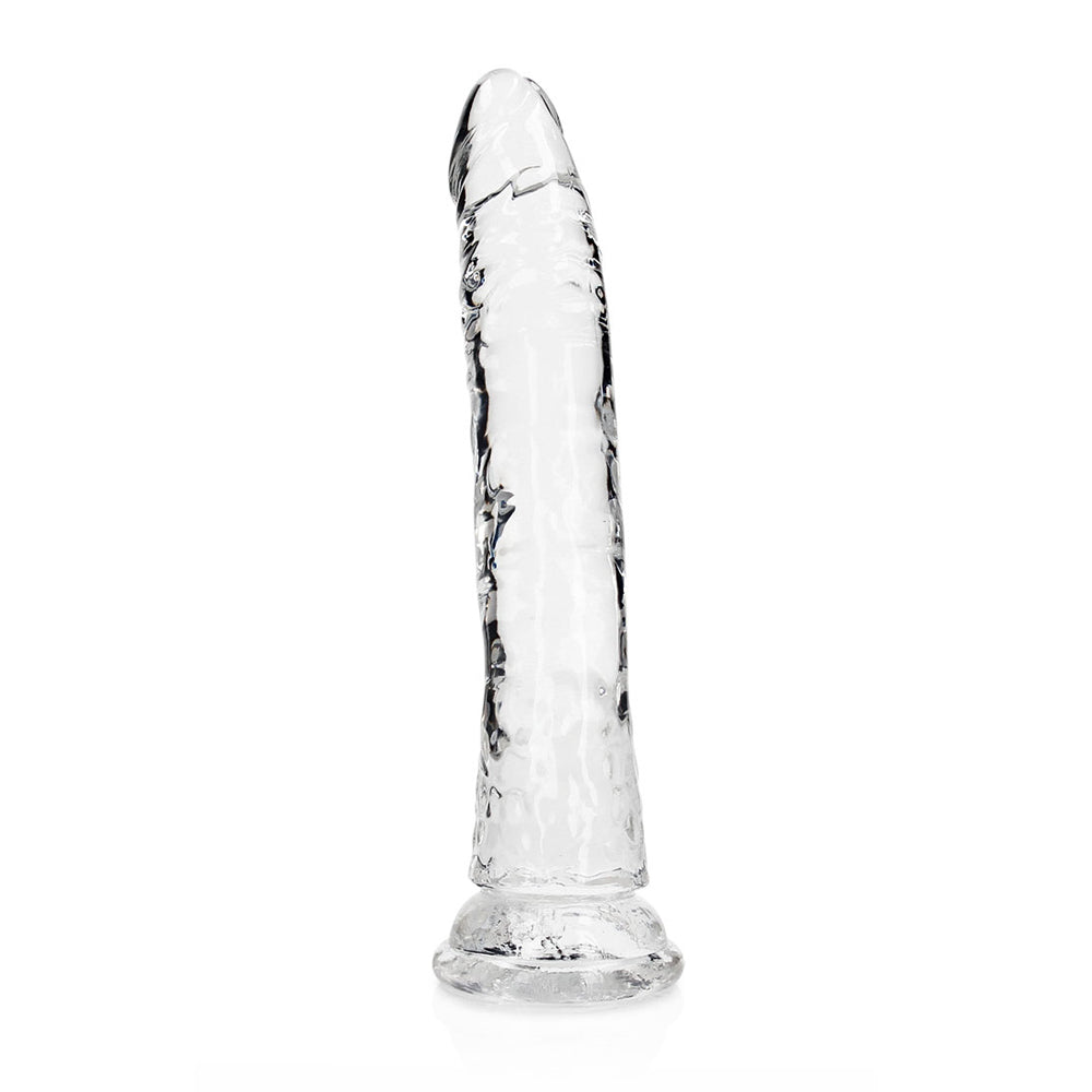 Realrock Crystal Clear Slim Dildo 11'' Transparent | 8714273520227 | Available at EroticWarehouse.com