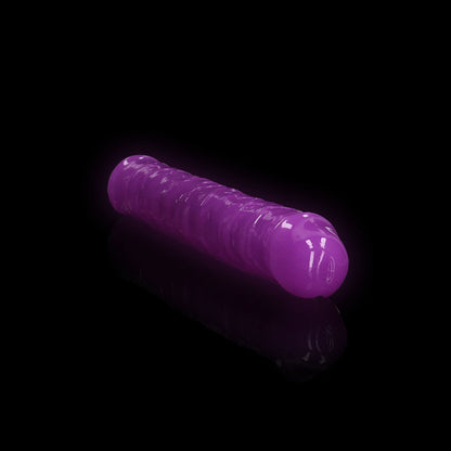 Realrock Glow In The Dark Double Dong 12'' Neon Purple | 8714273520265 | Available at EroticWarehouse.com