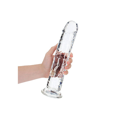 Realrock Crystal Clear Straight Realistic Dildo With Suction Cup 11'' Transparent | 8714273520647 | Available at EroticWarehouse.com