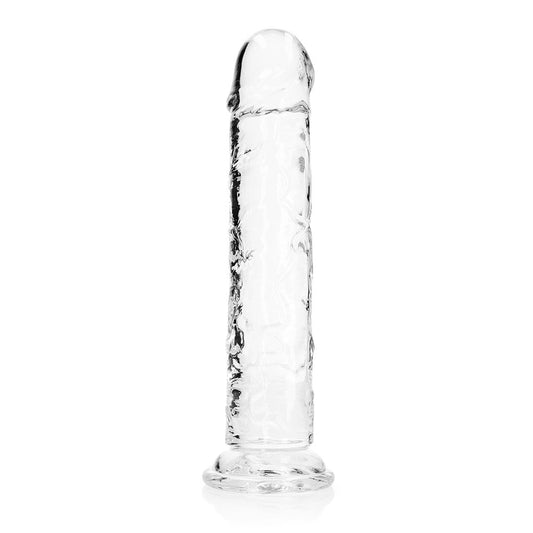 Realrock Crystal Clear Straight Realistic Dildo With Suction Cup 11'' Transparent | 8714273520647 | Available at EroticWarehouse.com
