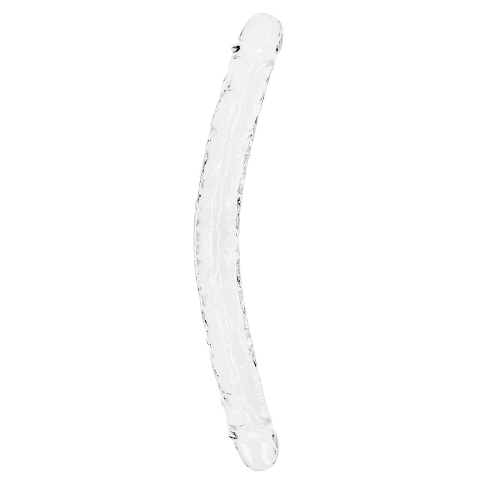 Realrock Crystal Clear Double Dong 18'' Transparent | 8714273520739 | Available at EroticWarehouse.com