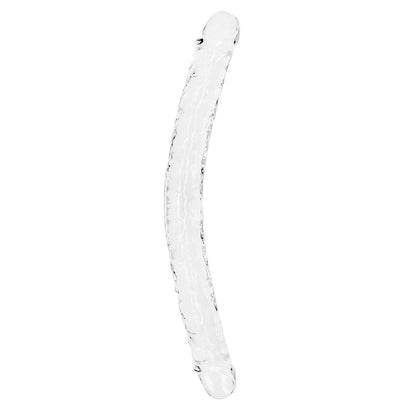 Realrock Crystal Clear Double Dong 18'' Transparent | 8714273520739 | Available at EroticWarehouse.com