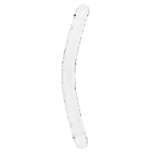 Realrock Crystal Clear Double Dong 18'' Transparent | 8714273520739 | Available at EroticWarehouse.com