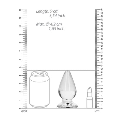 Realrock Crystal Clear Anal Plug 4.5'' Transparent | 8714273520784 | Available at EroticWarehouse.com