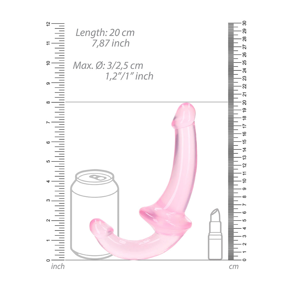 Realrock Crystal Clear Strapless Strap-On 6'' Pink | 8714273520807 | Available at EroticWarehouse.com